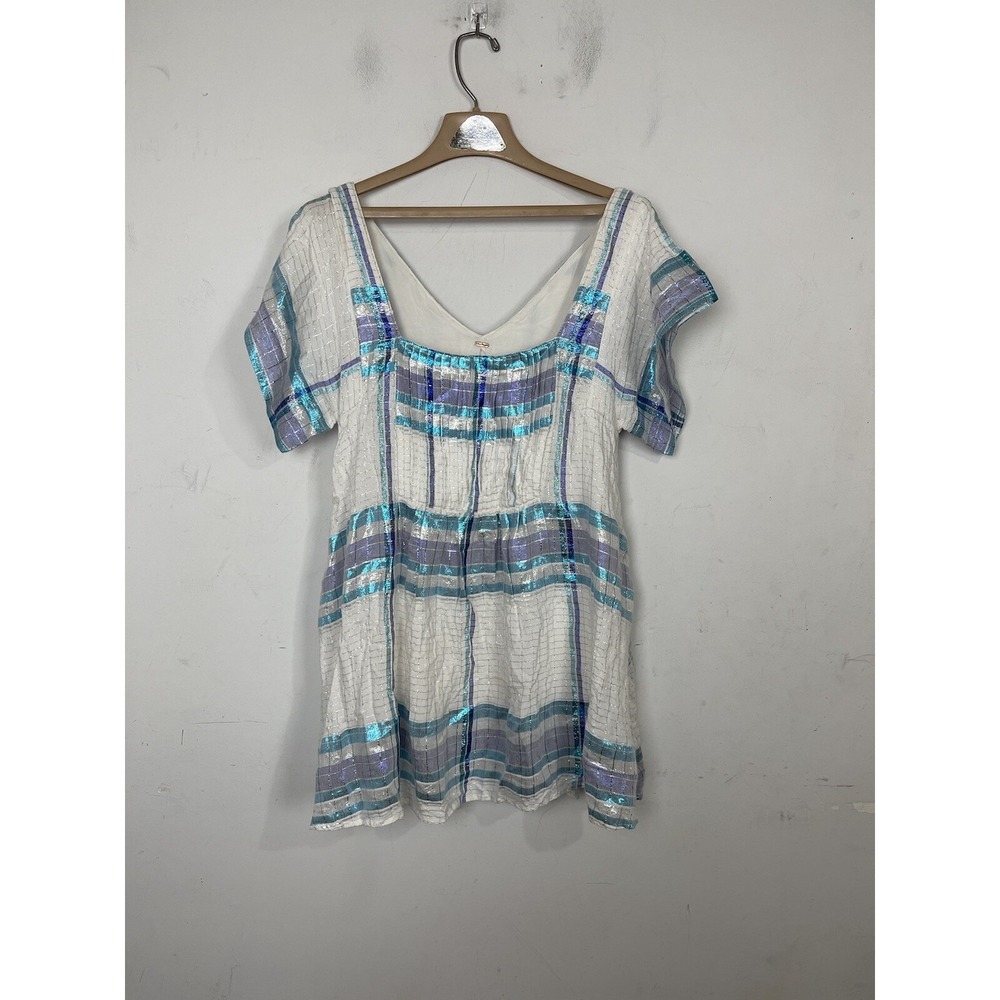 Free People Womens Shirt XS Beachy Mermaid Coastal Fairy Boho Festival